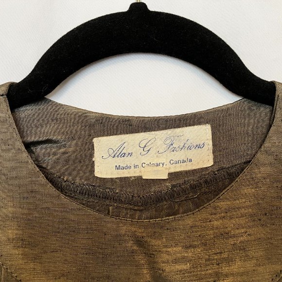 Alan G raw silk size 4 blouse - Picture 2 of 4